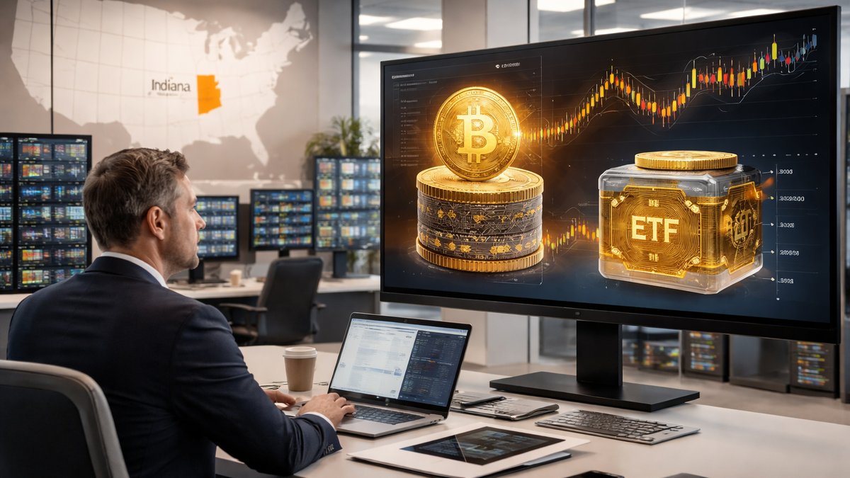 Dijagram izloženosti mirovinskog fonda Bitcoinu kroz ETF