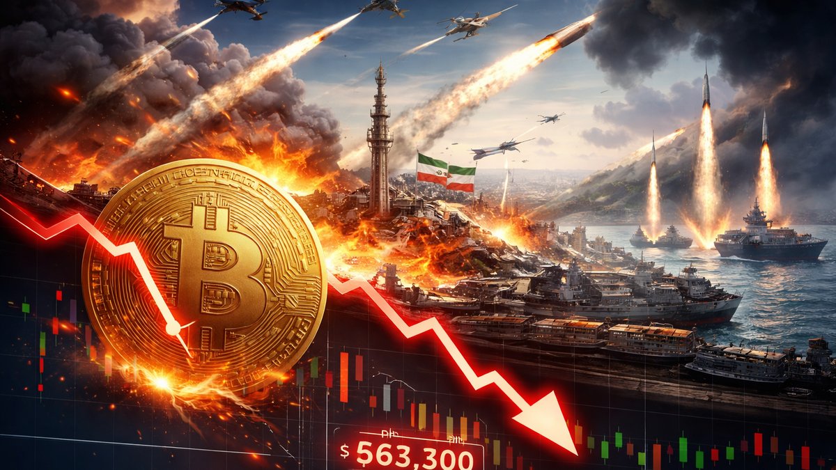 Graf cijene bitcoina pada nakon vijesti o napadu na Iran