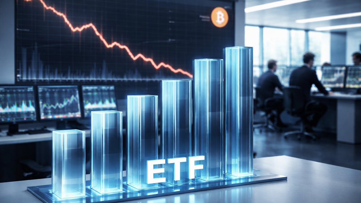Institucionalni investitor analizira podatke o Bitcoin ETF-ovima