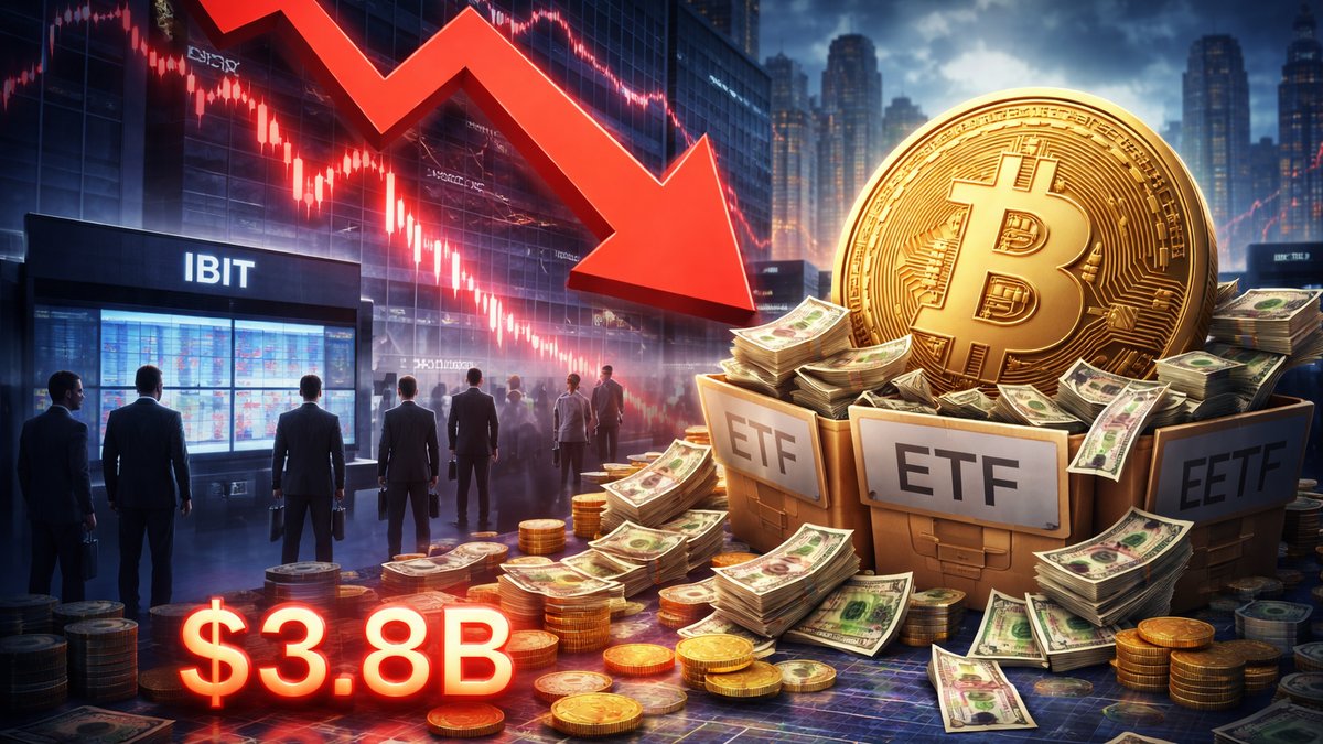 Crveni grafikon prikazuje povijesni odljev kapitala iz Bitcoin ETF-ova