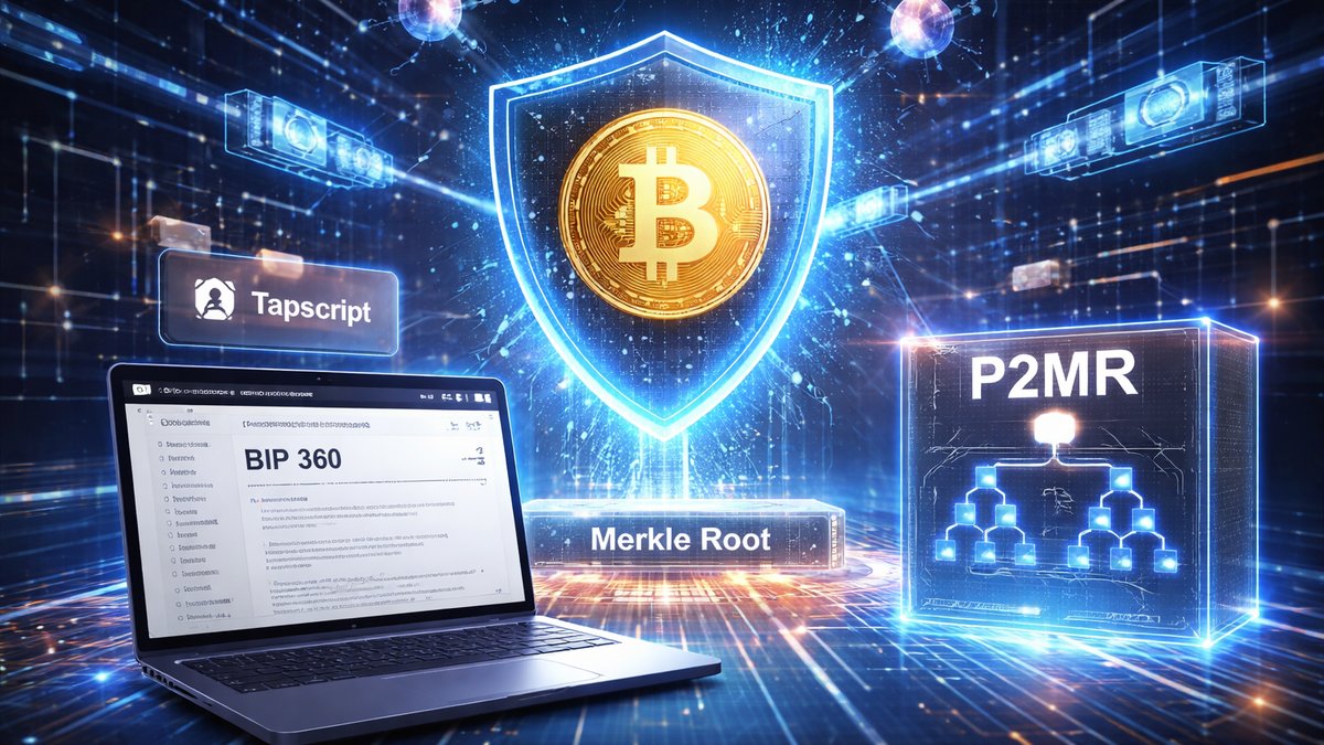 Dijagram Bitcoin transakcije s P2MR izlazom i kvantno otpornim potpisima