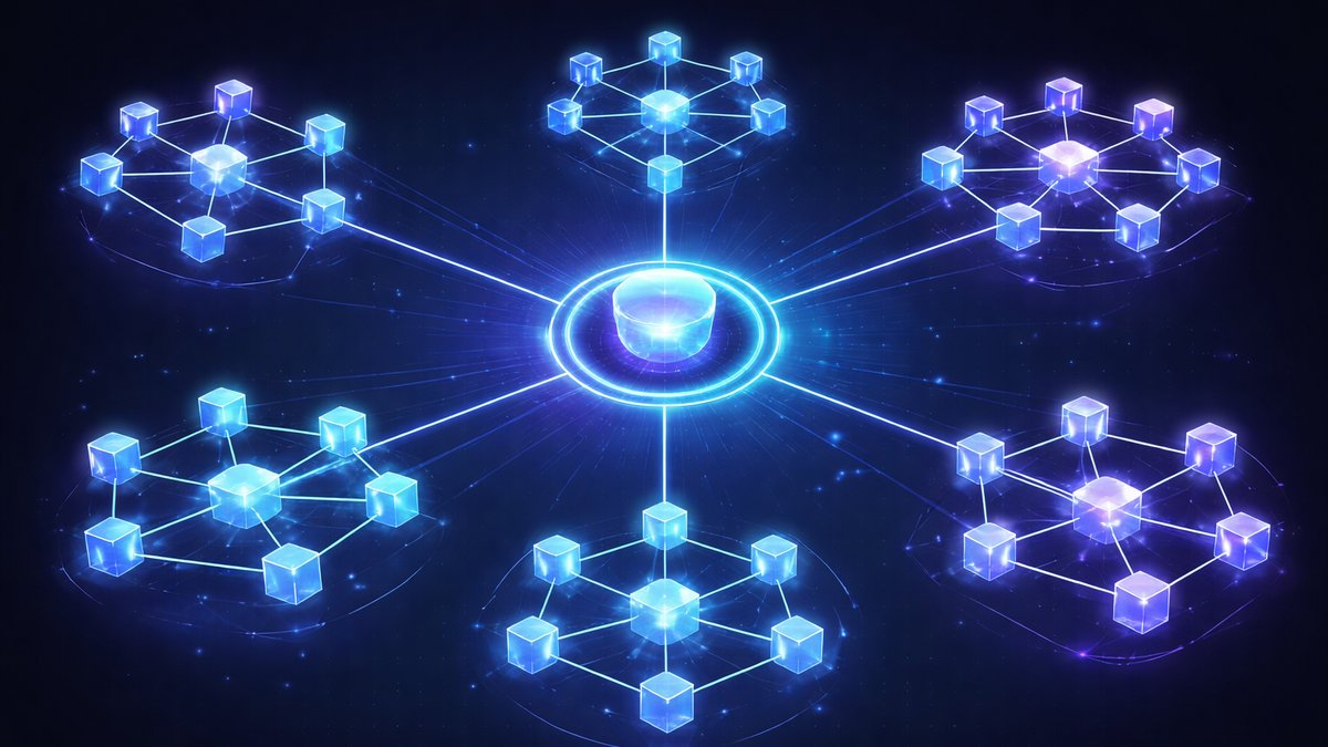 Dijagram Cosmos ekosustava s povezanim blockchainovima