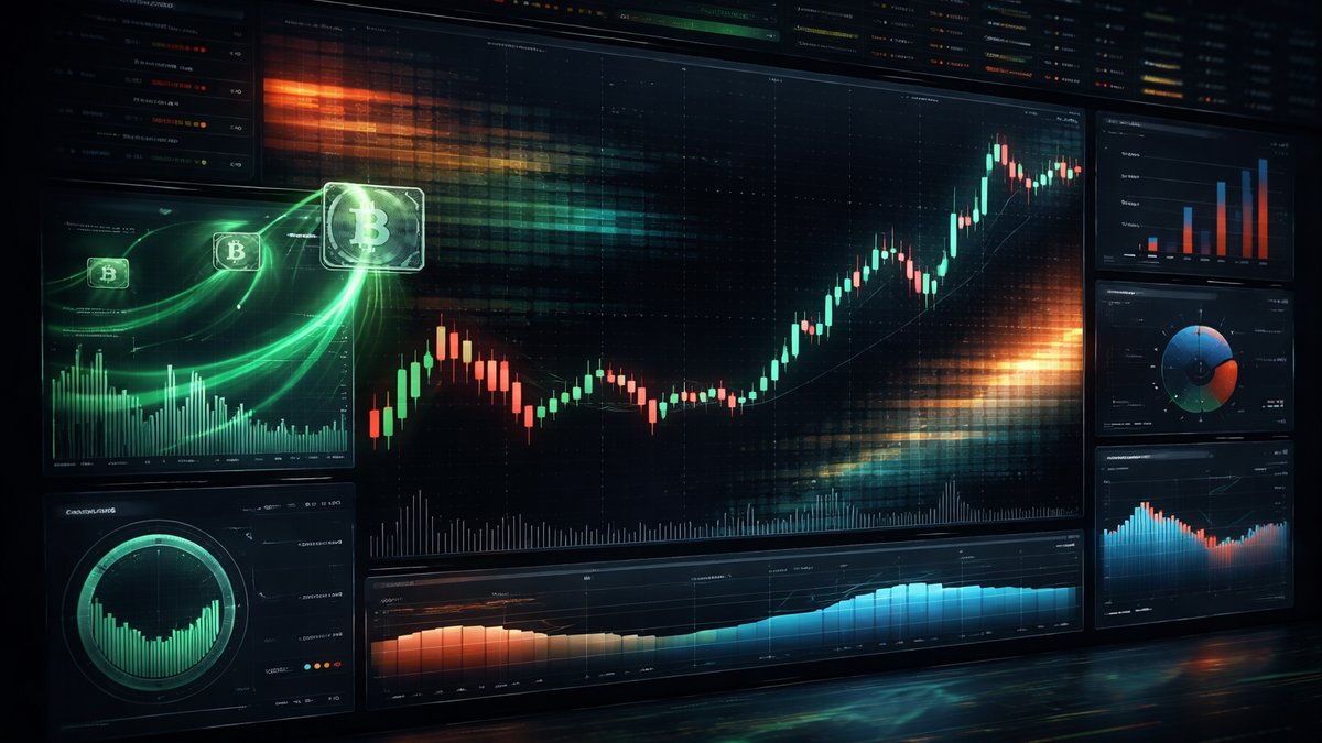 Trader analizira on-chain metrike kitova