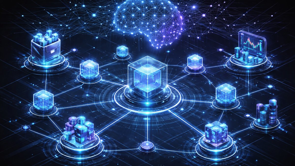 Dijagram integracije umjetne inteligencije i DeFi-ja