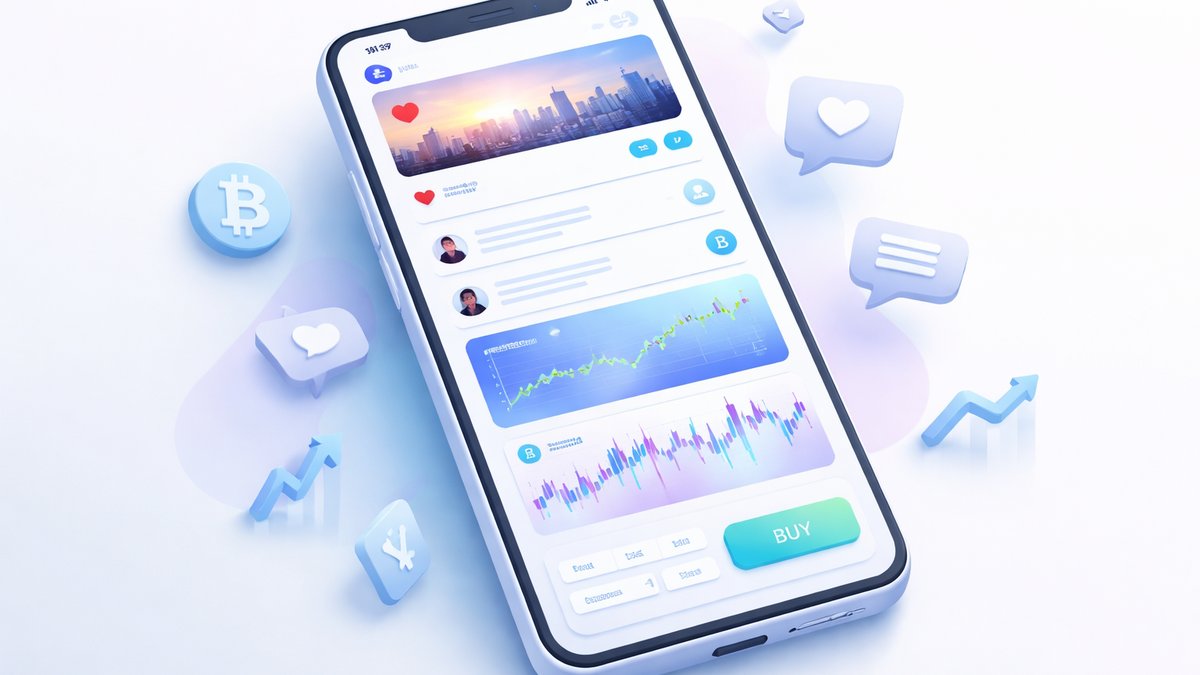 Sve-u-jednom fintech aplikacija s društvenom mrežom i trgovanjem