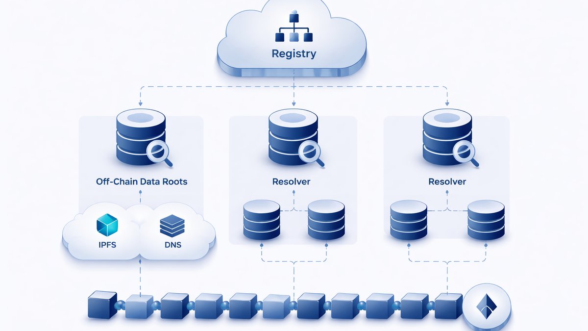 Arhitektura ENSv2 na Ethereum mainnetu
