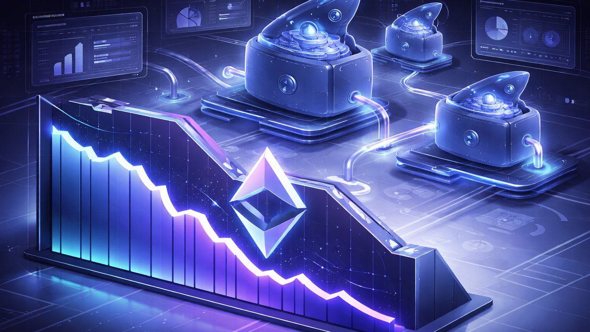Analitička ploča s metrikama za Ethereum