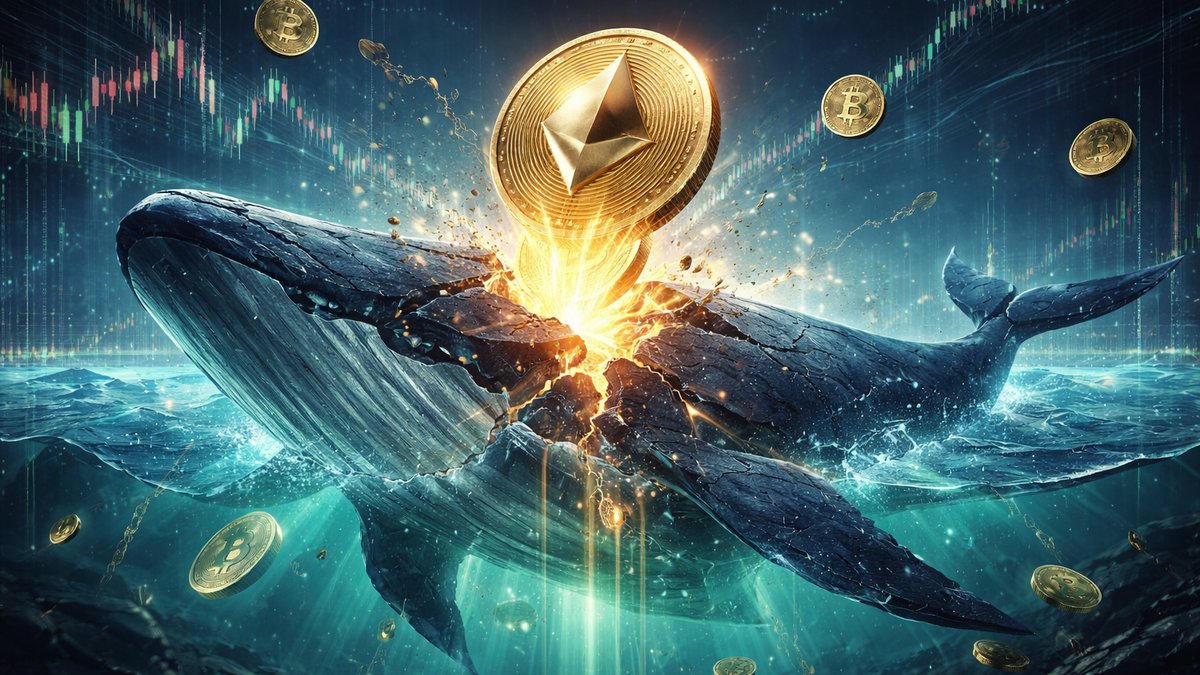 grafikon cijene Ethereuma pri pucanju ključne podrške velikih ulagača