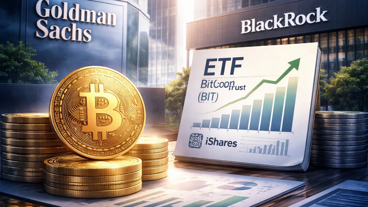 Investicijski bankar gleda Bitcoin grafikon i ETF udjele na ekranu