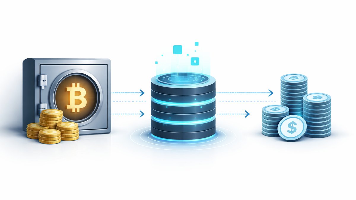Tehnički dijagram BTC stablecoin protokola