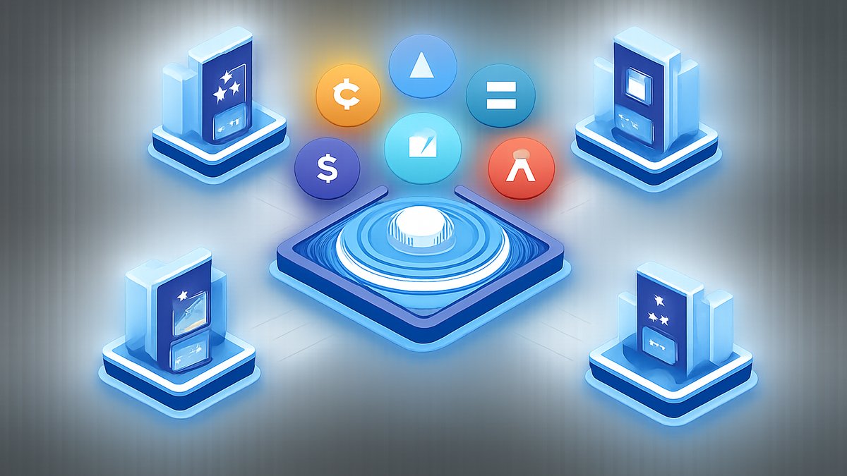 Dijagram odnosa između blockchain mreže, tokena i mjenjačnica