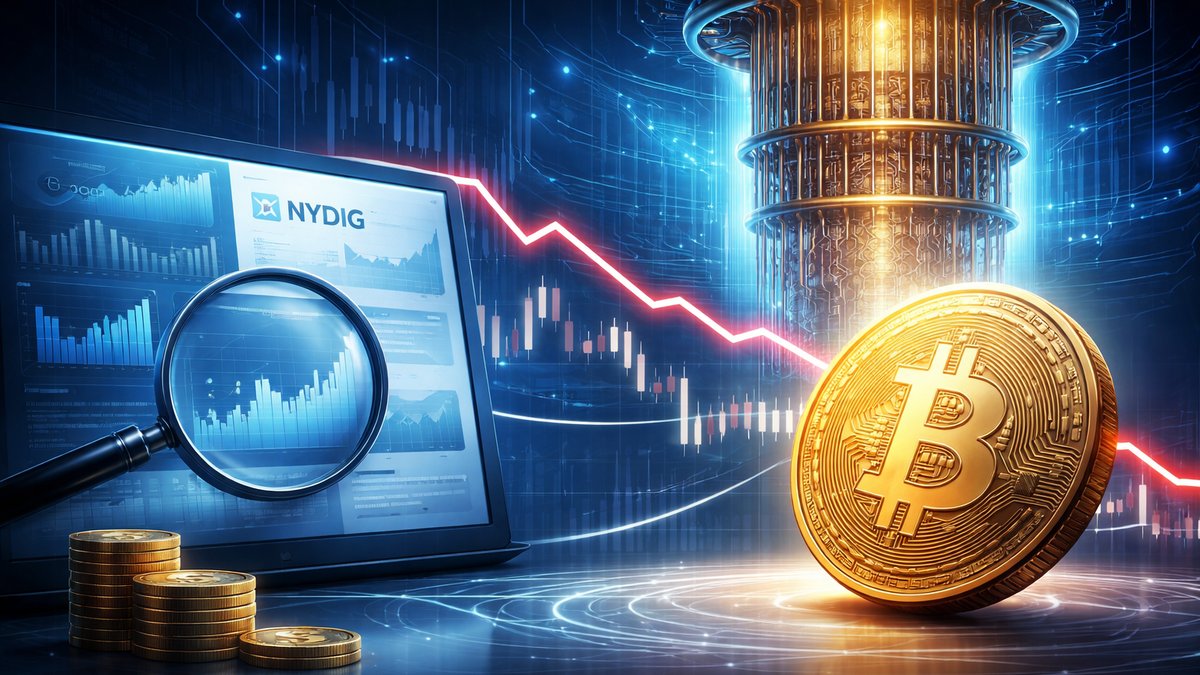 Graf pada Bitcoina uz simbol kvantnog računala u pozadini
