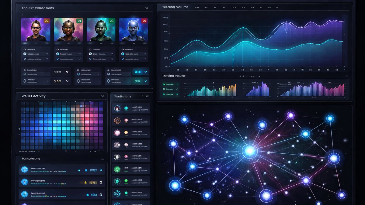 Ilustracija analize NFT tržišta
