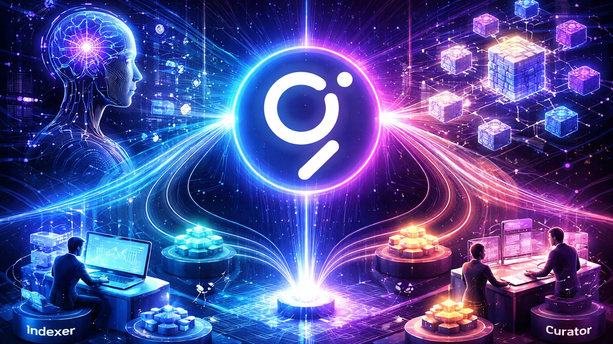 Vizualni prikaz povezanosti umjetne inteligencije i blockchain mreže The Graph