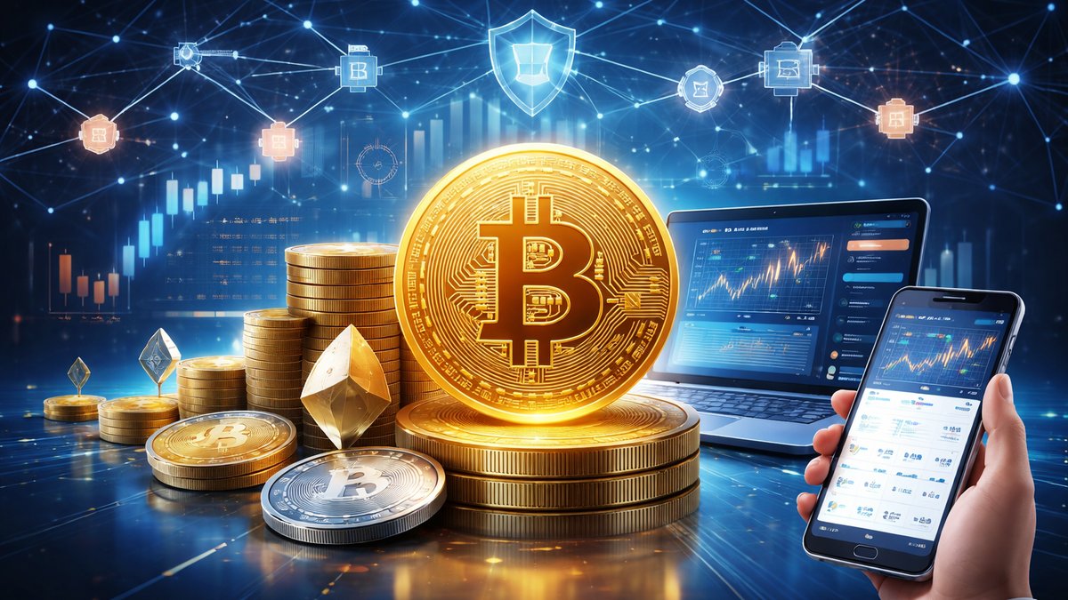 Osoba istražuje osnove ulaganja u kriptovalute na laptopu