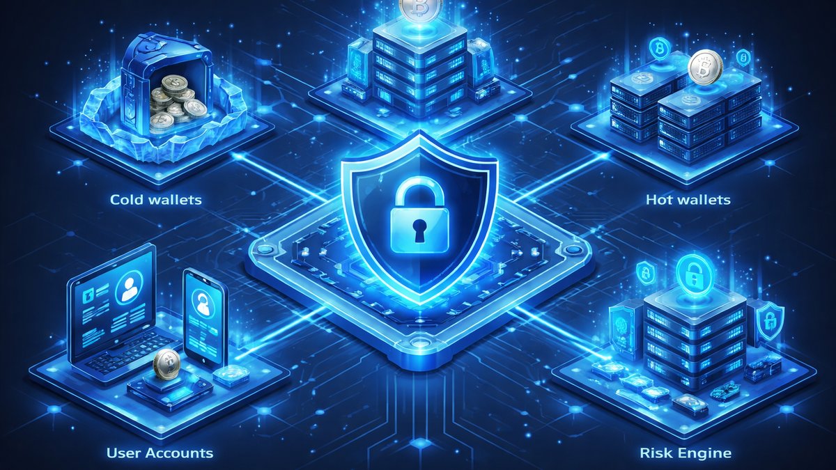 Sigurnosna arhitektura CEX-a s hladnim i toplim novčanicima