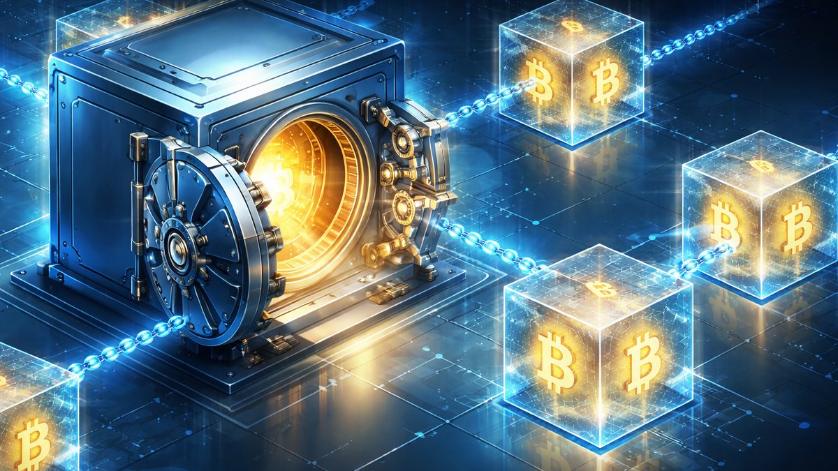 Vizualizacija institucije koja drži Bitcoin trezor