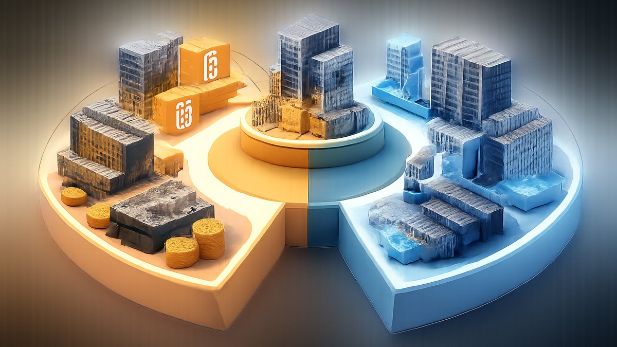 Dijagram prihoda od BTC rudarenja i AI infrastrukture