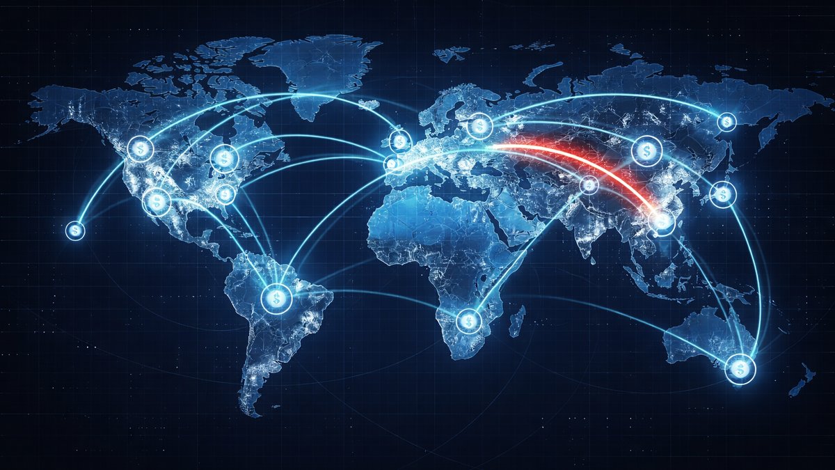 Dijagram tokova stablecoina i udjela nezakonitih mreža