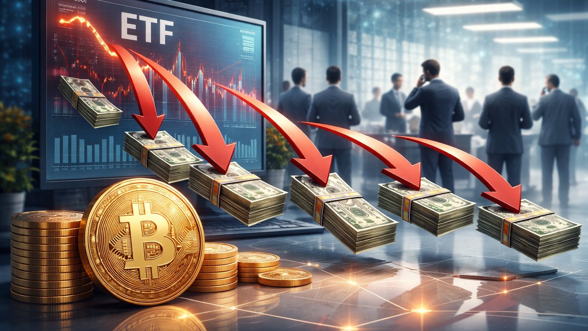 Grafikon prikazuje višemilijunske odljeve iz spot Bitcoin ETF-ova