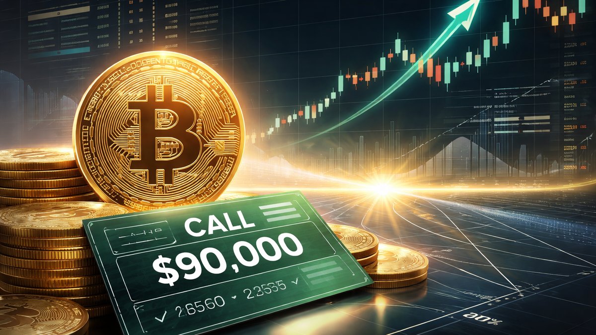 Grafikon Bitcoina s naglašenim rastućim opcijskim ugovorima i tržišnim dnom