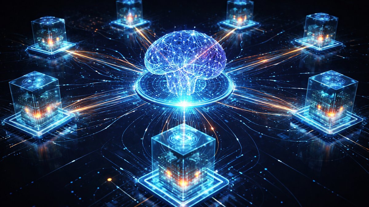 Dijagram integracije umjetne inteligencije i blockchaina