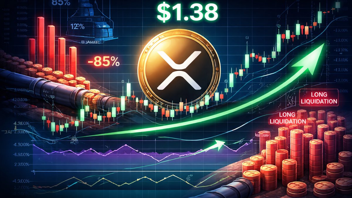 Graf cijene XRP-a s oporavkom i padom kupovne aktivnosti 85%