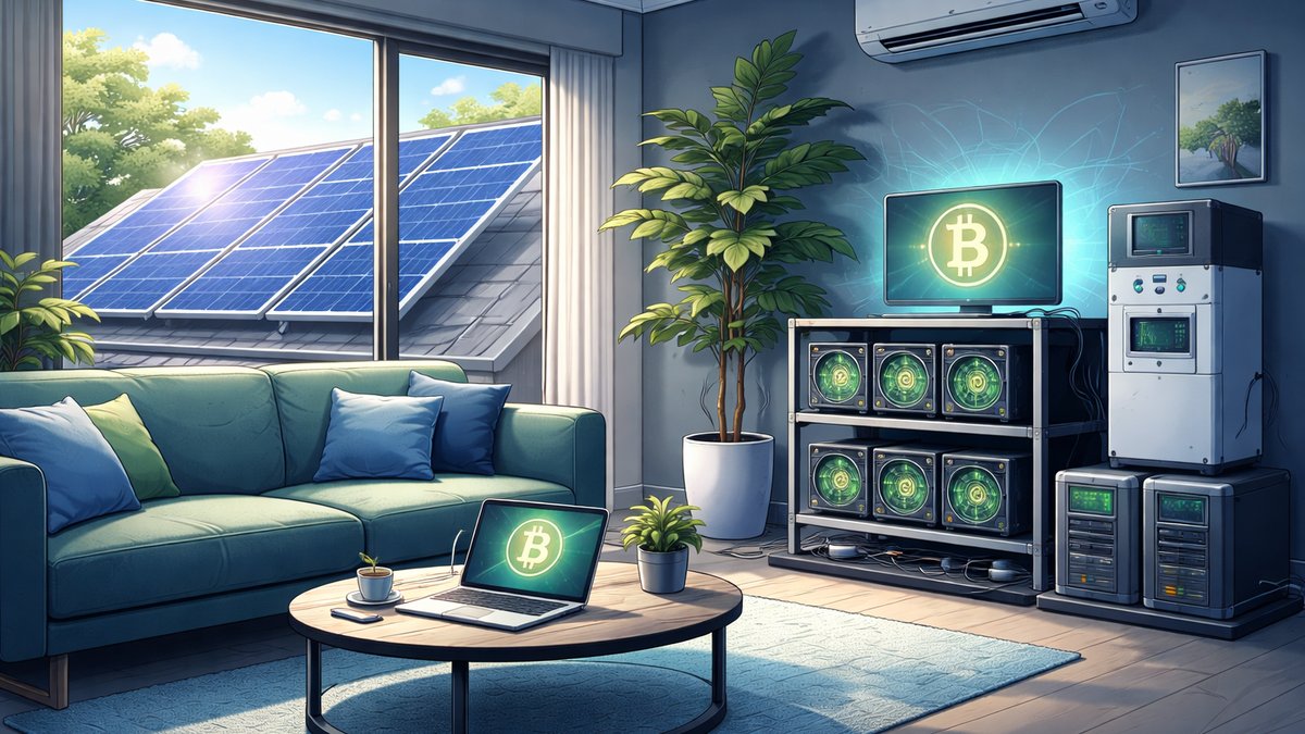 Kućno Bitcoin rudarenje sa solarnim panelima