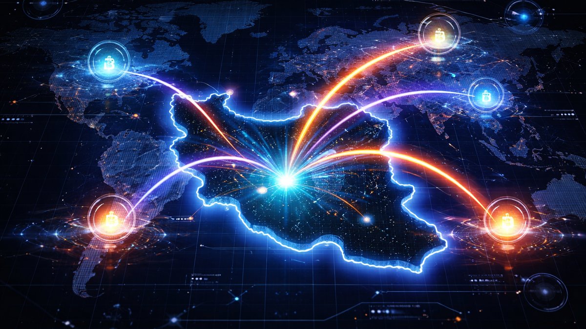 Vizualizacija kripto odljeva iz Irana tijekom napada