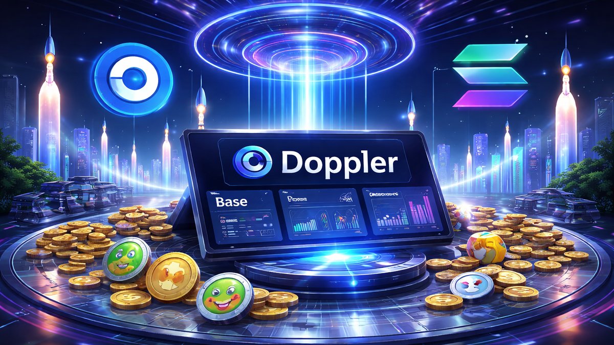 Ilustracija Doppler platforme i memecoina na Base i Solani