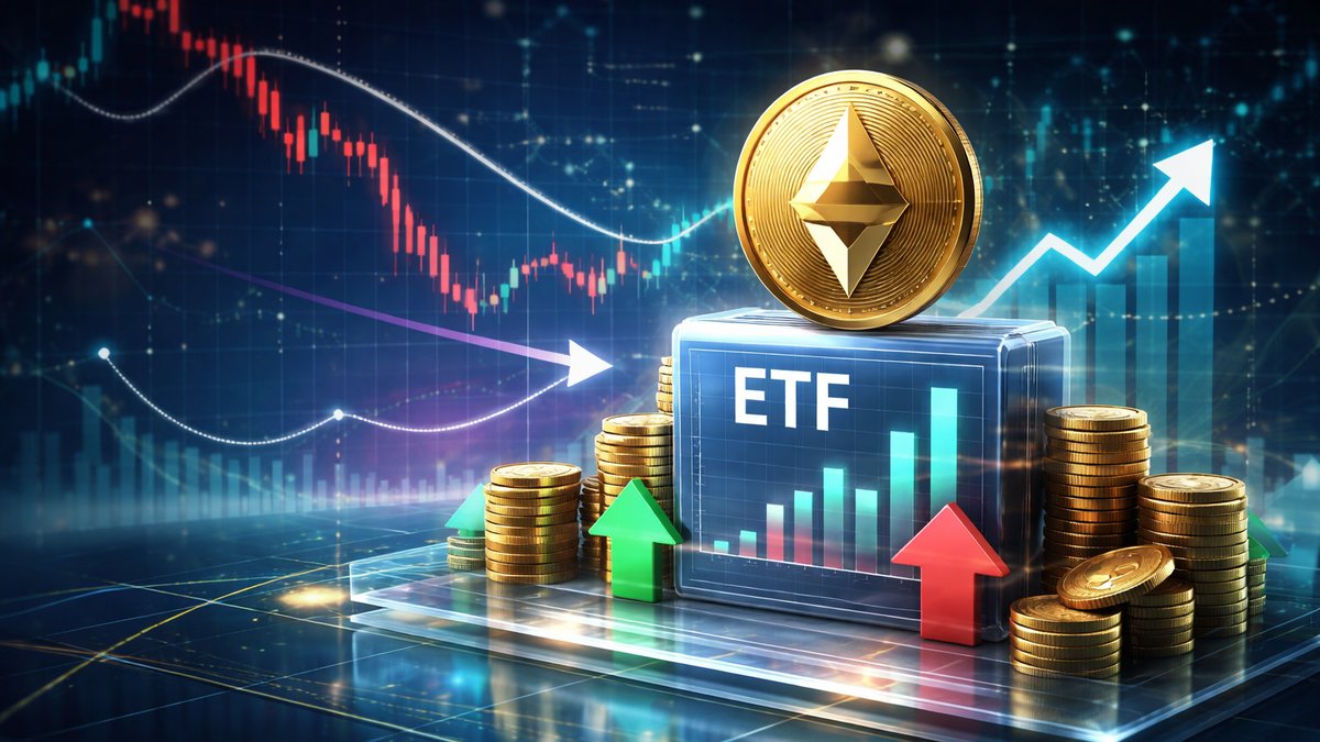 Grafikon Ethereum ETF tokova i projekcija rasta cijene