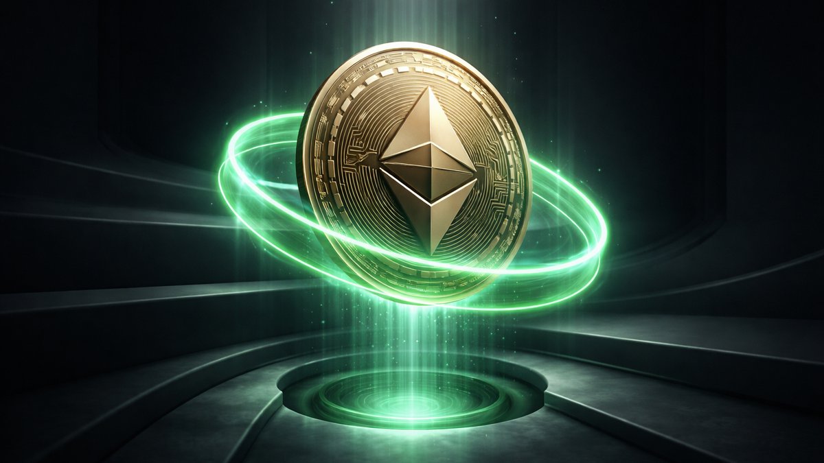 Graf cijene Ethereuma i donjeg pojasa realizirane cijene