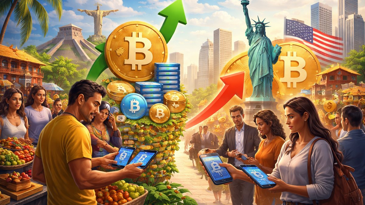 Graf koji prikazuje brži rast kripto korisnika u Latinskoj Americi