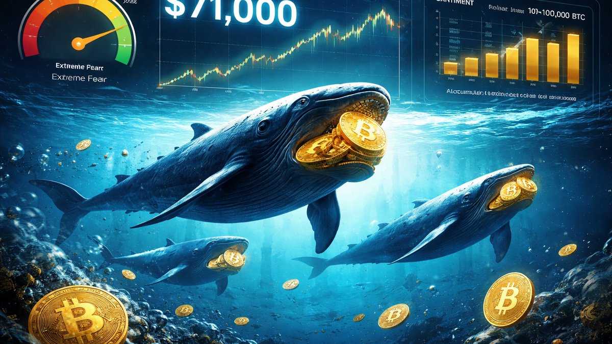 Bitcoin kitovi kupuju BTC dok cijena oscilira oko 71.000 dolara