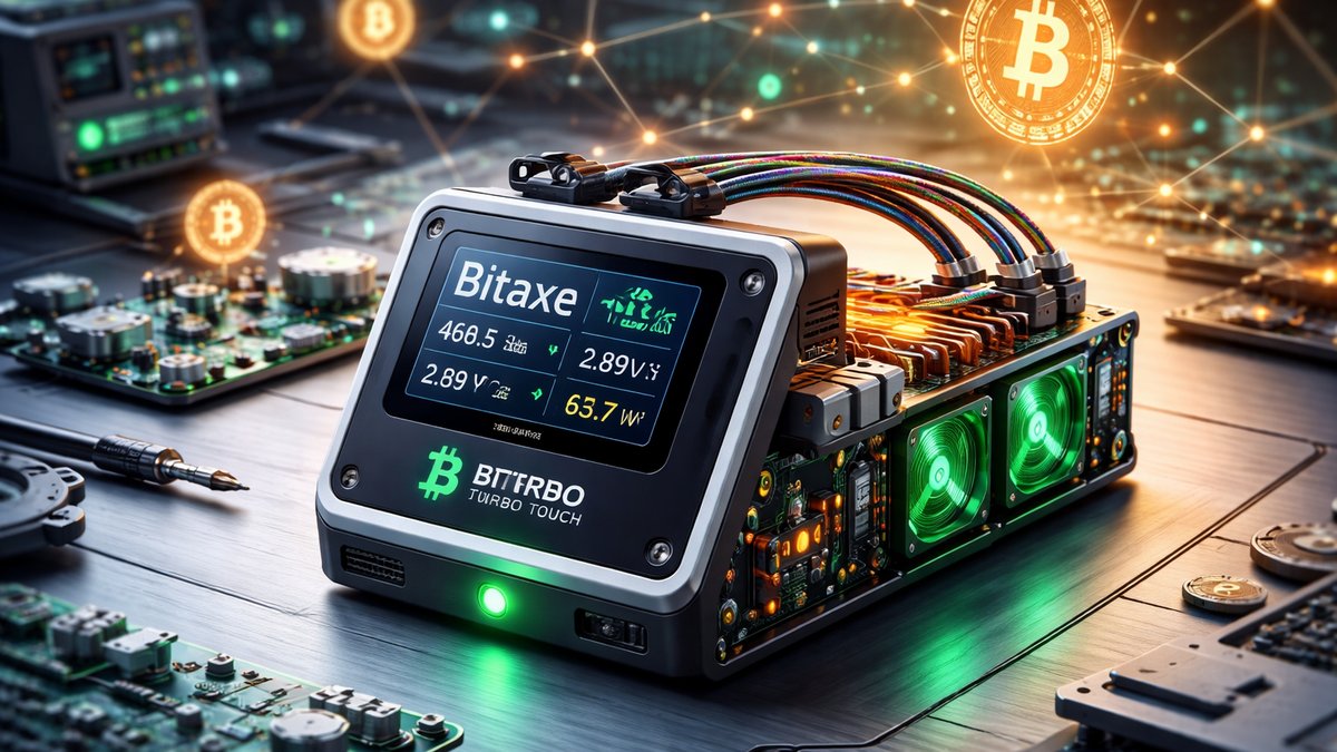 Open-source Bitcoin miner Bitaxe Turbo Touch s ugrađenim touchscreen zaslonom