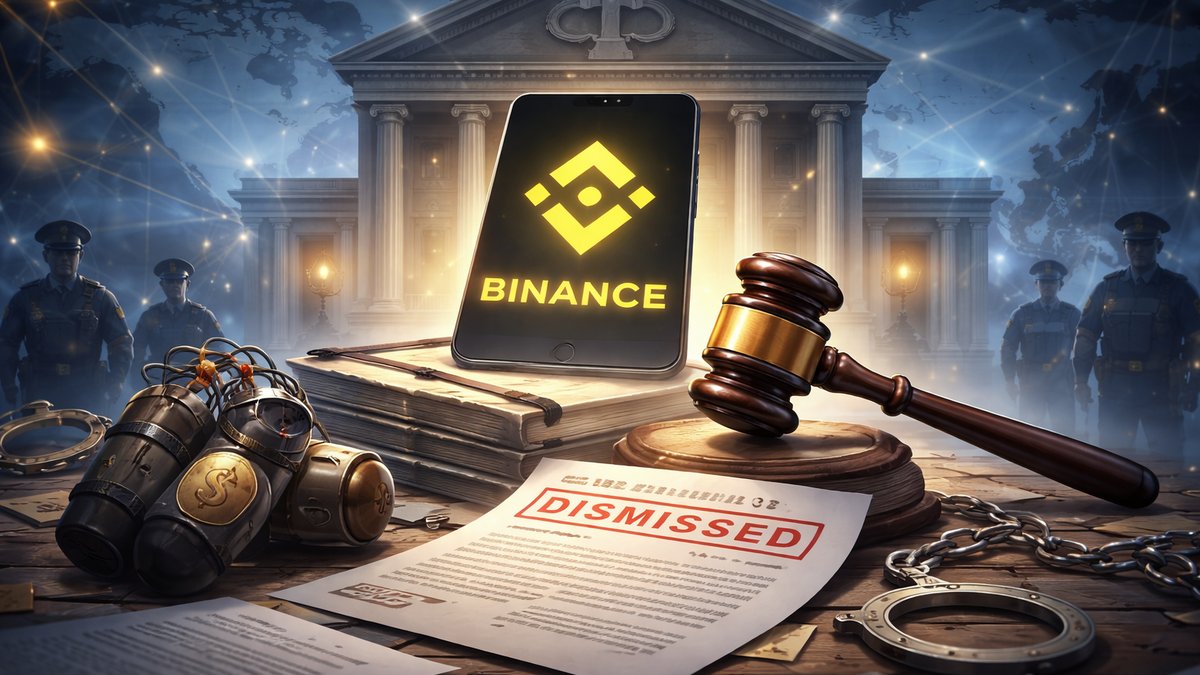Sudnica i simboli kriptovaluta naglašavaju pravnu borbu Binancea