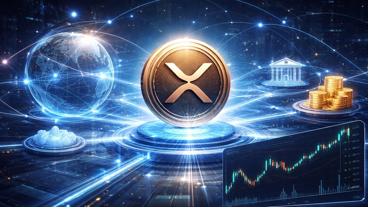 Dijagram Internet of Value slojeva s XRP-om u središtu