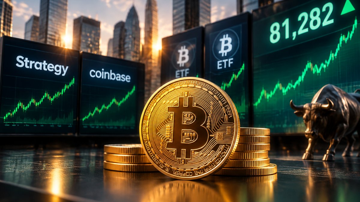 Bitcoin iznad 81.000 dolara uz rast burzovnih dionica