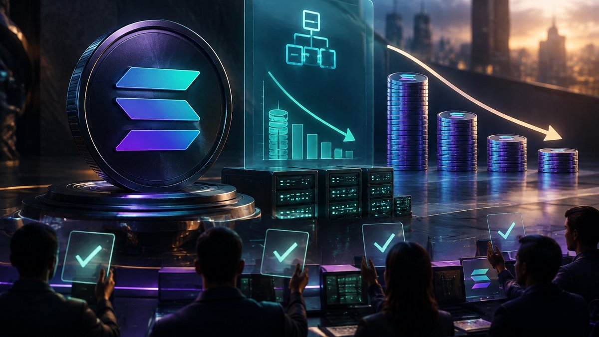 Solana validatori glasuju o ubrzanom smanjenju stope inflacije izvornog tokena SOL